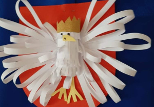 II miejsce orzeł na czerwonym tle
