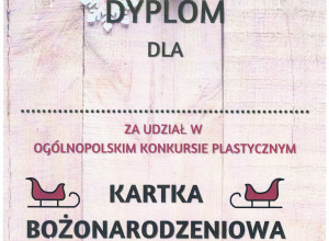 Ogólnopolski konkurs plastyczny Kartka Bożonarodzeniowa